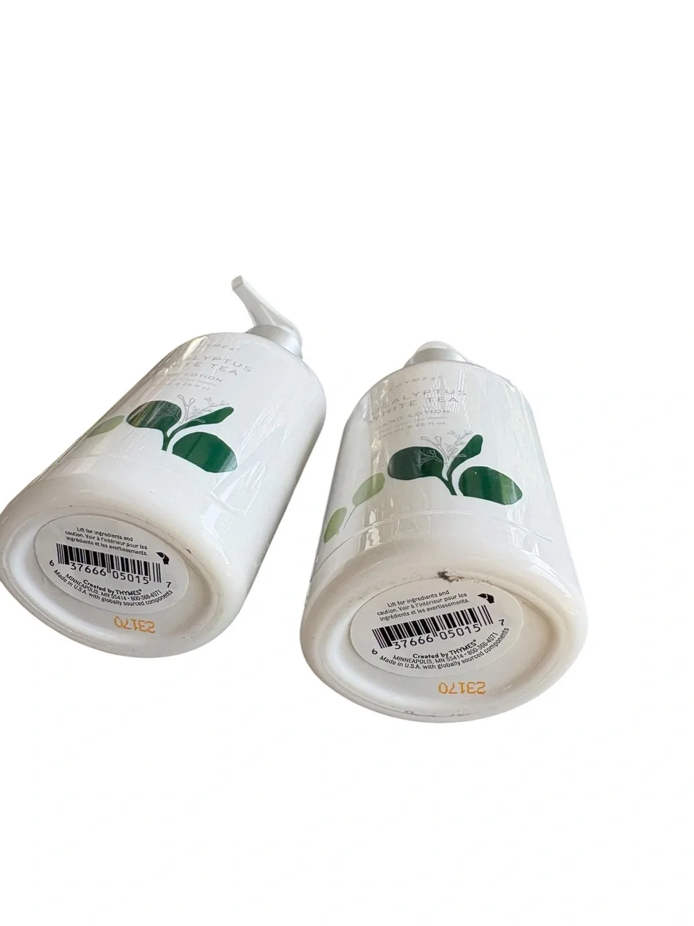 2 Pack Thymes Eucalyptus White Tea Hand Lotion 8.25 Oz New